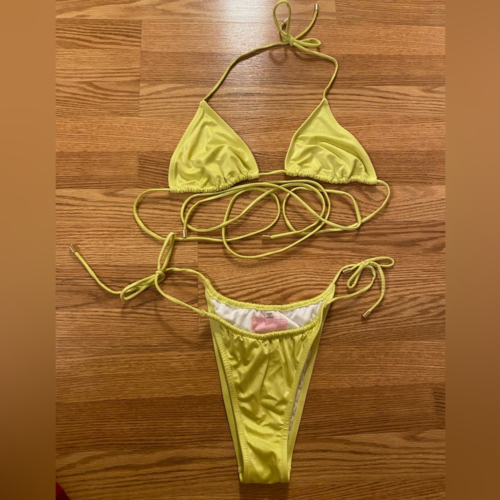Victorias Sercret Santorini Strappy Wrap Triangle Top and Brazillian Bottom